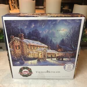 Thomas Kinkade National Lampoon Christmas Vacation 300 Pc. Puzzle New 24x18
